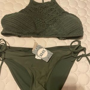 Bikini  Crochet Top and bottoms NWT